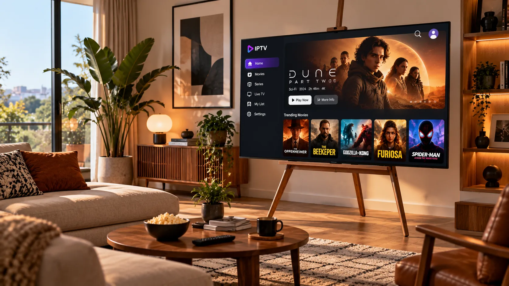 Amazon Fire TV Stick showing sideload setup for IPTV app installation